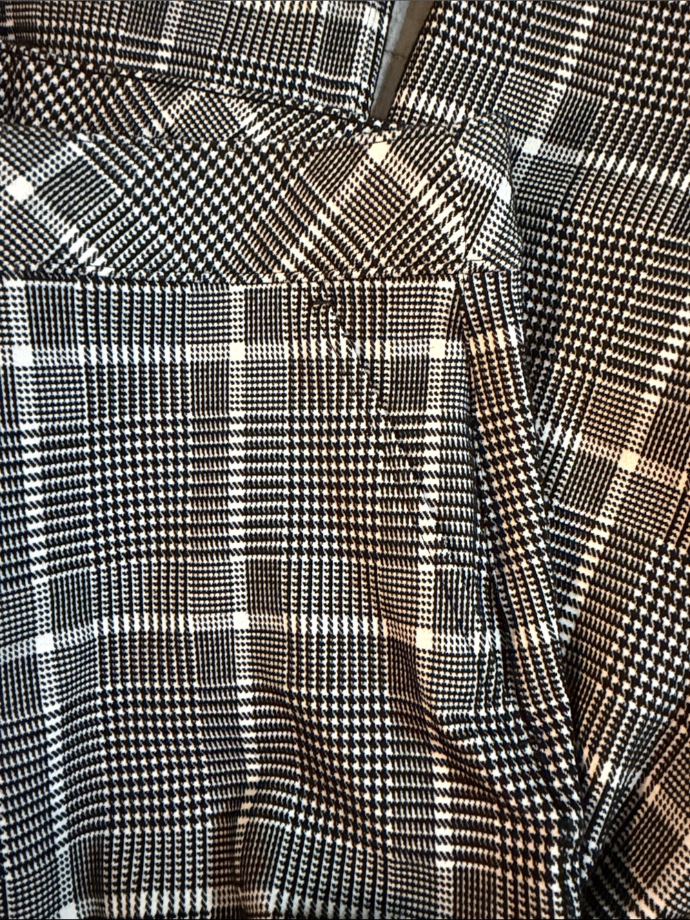 SPANX Gray Plaid Wide-Leg Trousers - Picture 5 of 6